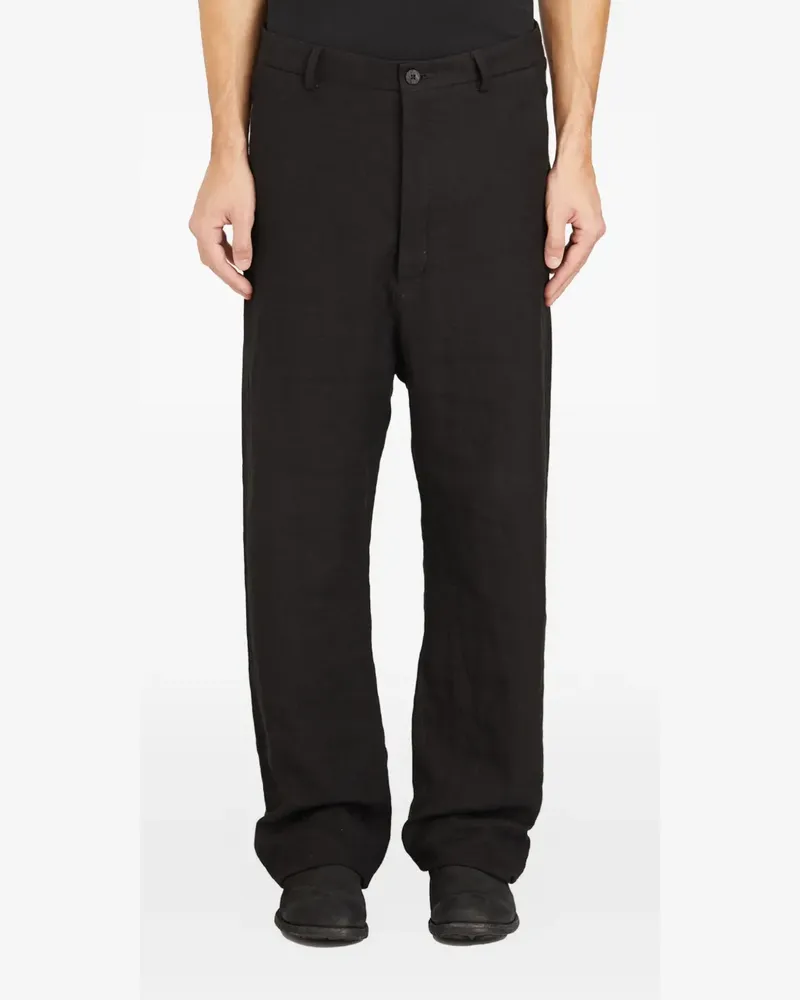 Poème Bohèmien large fit trousers - Schwarz Schwarz