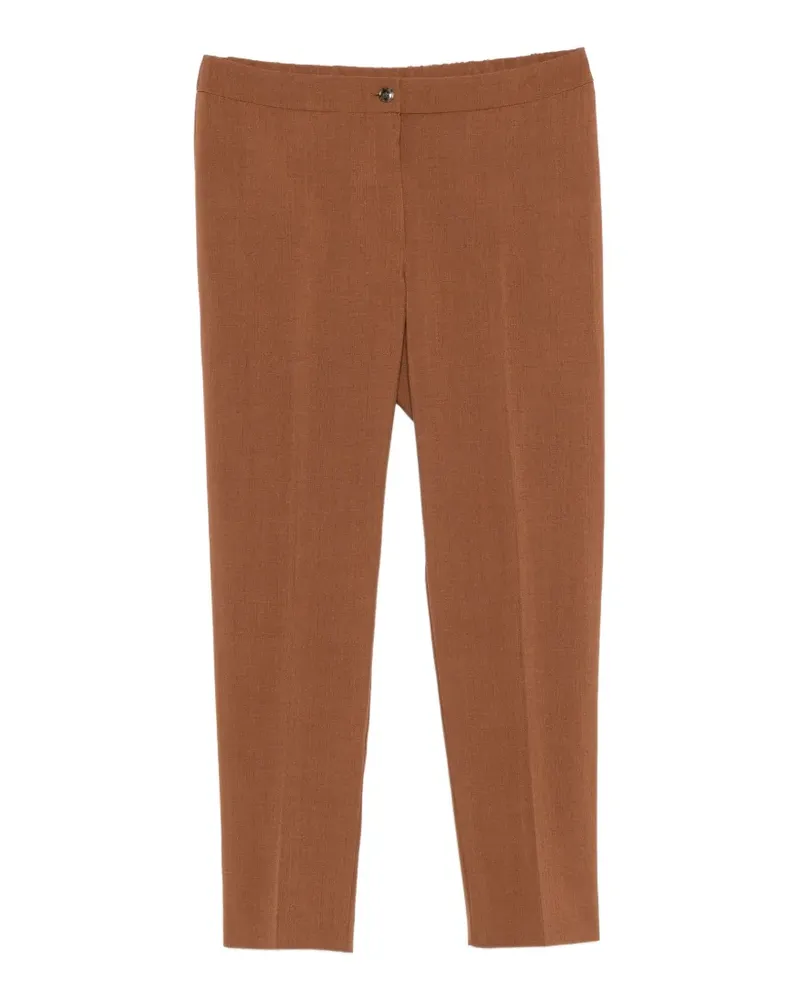 Marina Rinaldi Pmragi button-fastening trousers - Braun Braun