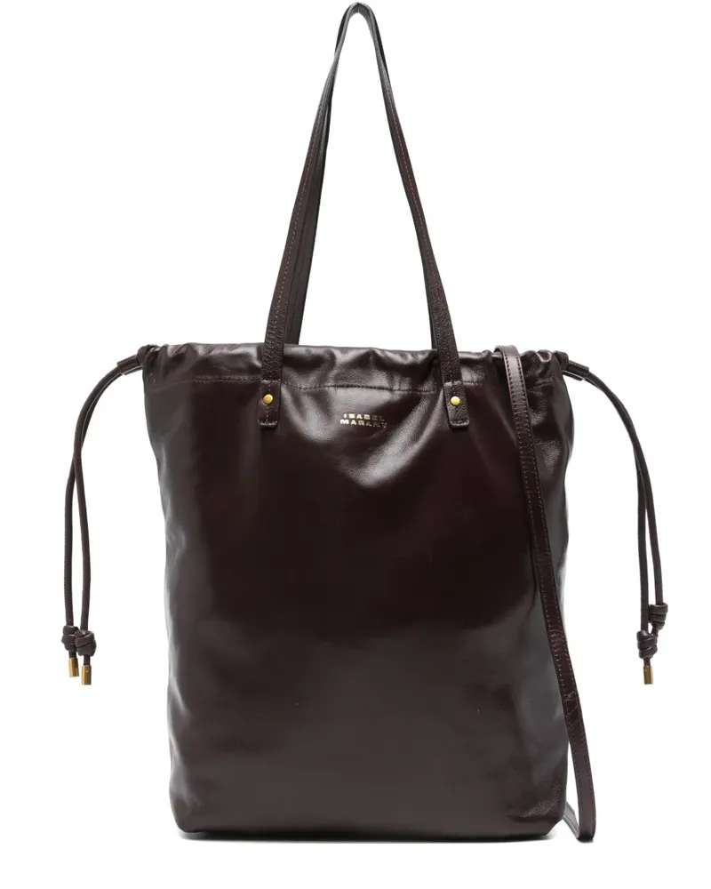 Isabel Marant Silven Schultertasche mit Kordelzug - Rot Rot