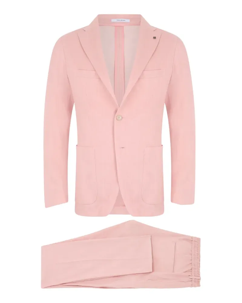 Tagliatore single-breasted patch-pocket suit - Rosa Rosa