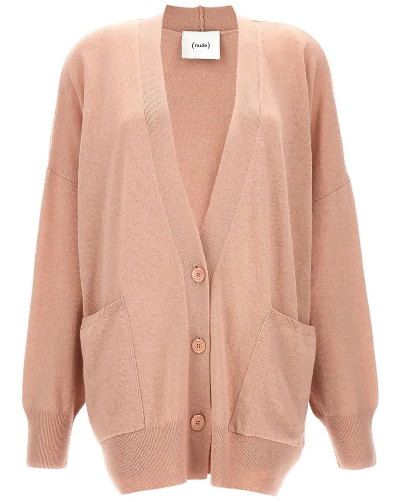 NUDE Cardigan aus Wolle - Rosa Rosa