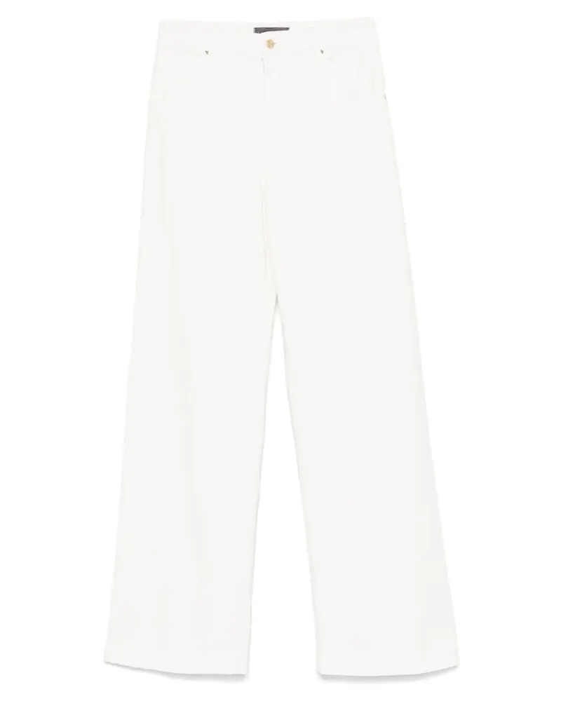 Lorena Antoniazzi Jeans mit Logo-Patch - Weiß Weiß