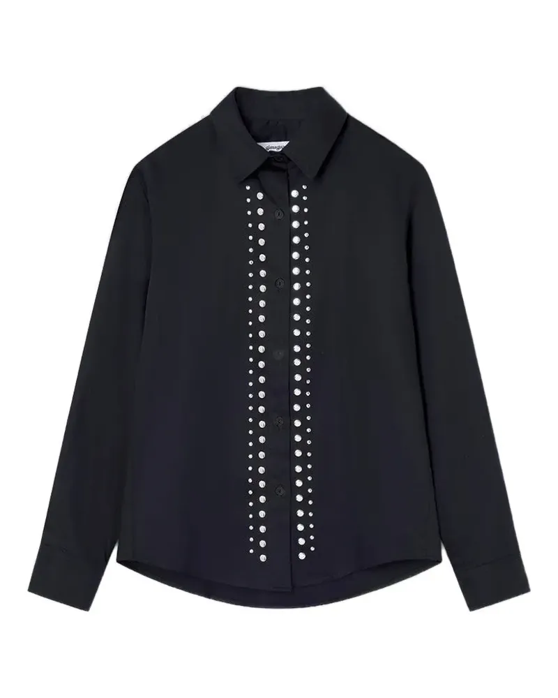 GIMAGUAS studded long-sleeve shirt - Schwarz Schwarz