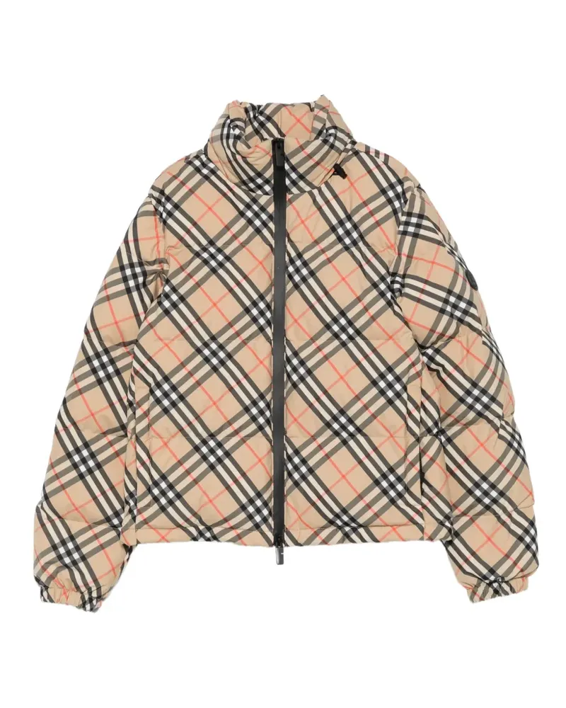 Burberry Karierte Steppjacke - Nude Nude