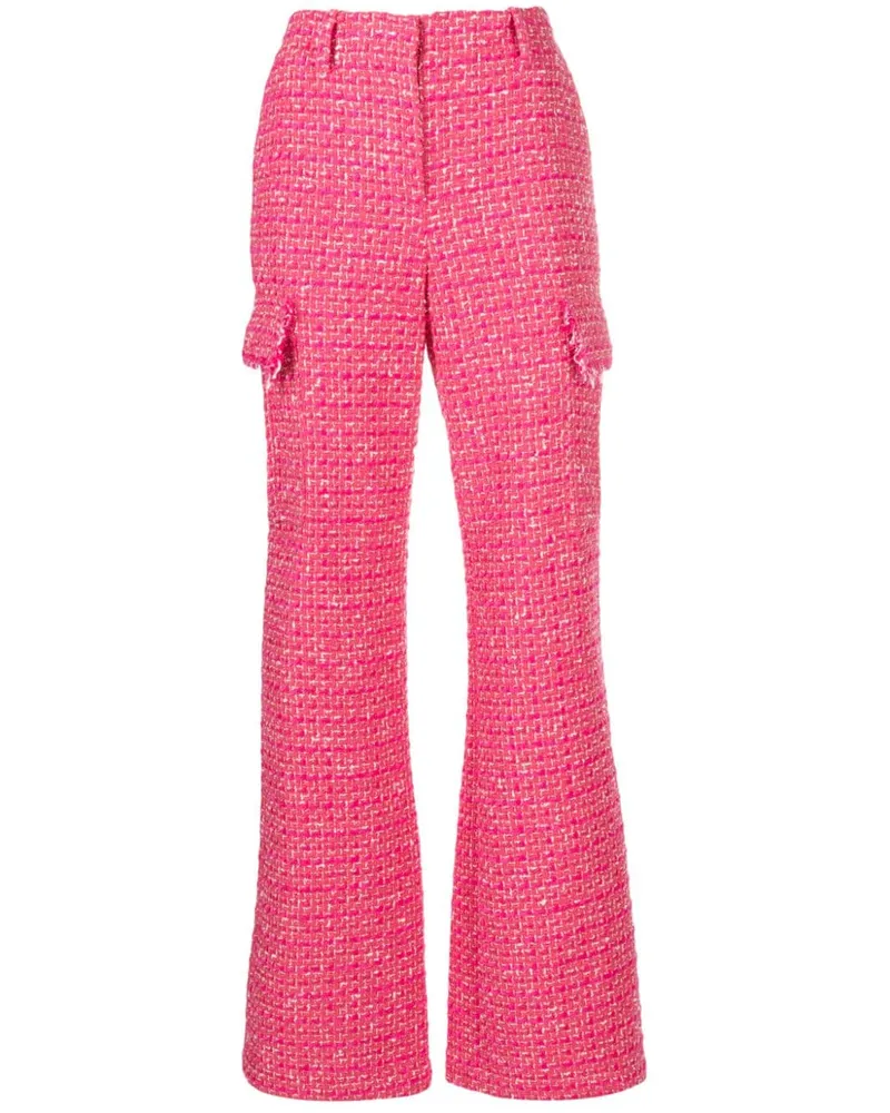 Patrizia Pepe Halbhohe Straight-Leg-Hose Pink