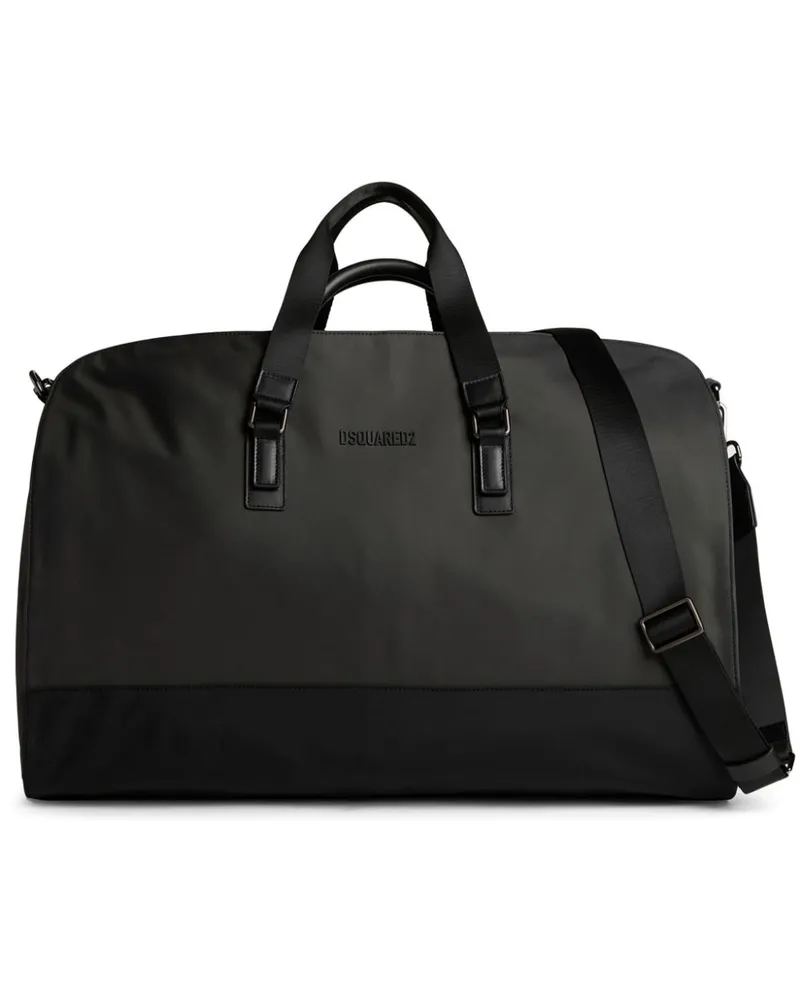 Dsquared2 Reisetasche mit vorstehendem Logo - Schwarz Schwarz