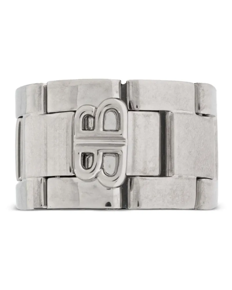 Balenciaga 24/7 Ring Silber