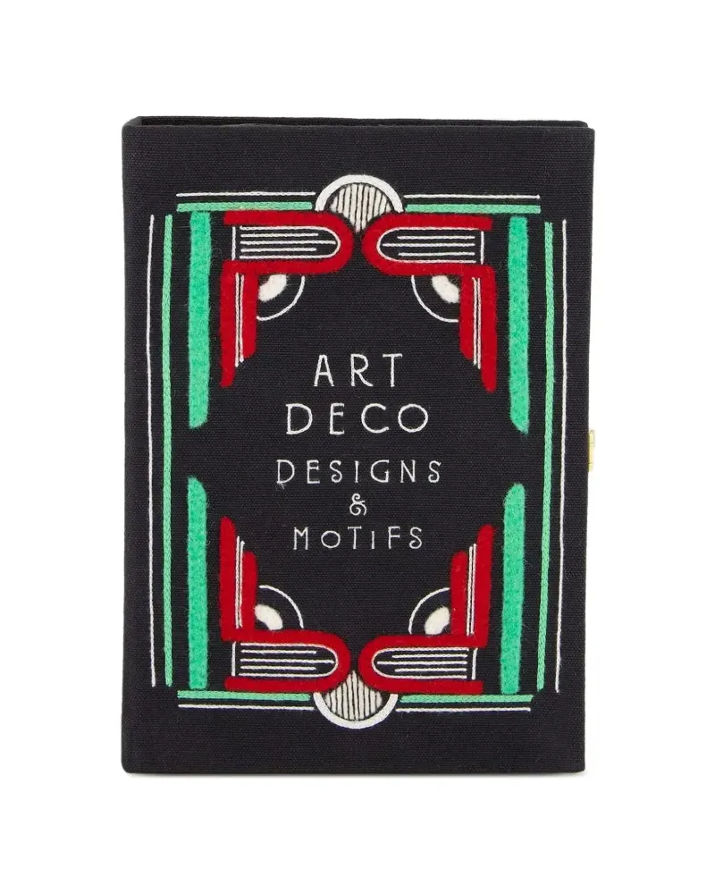 Olympia Le-Tan Art-Deco Designs Clutch - Schwarz Schwarz
