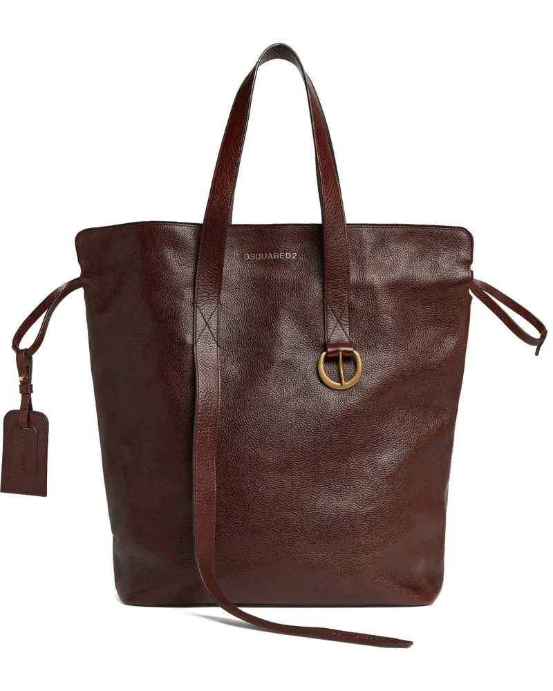 Dsquared2 Handtasche aus Leder - Braun Braun