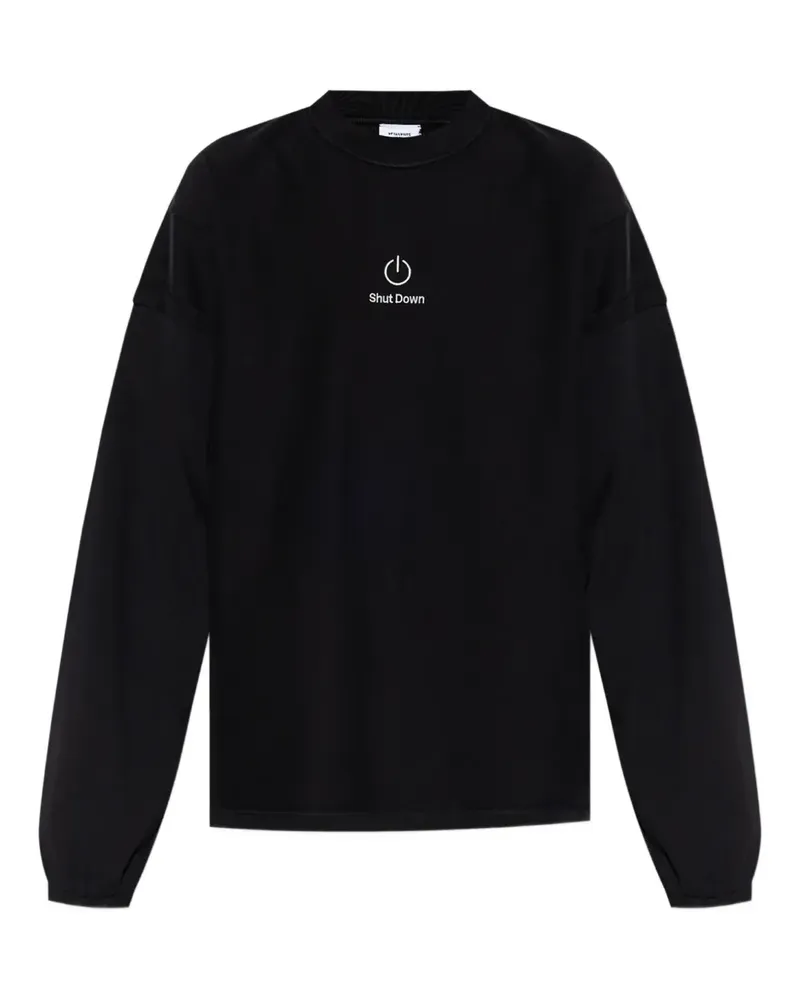 VETEMENTS T-Shirt mit Stickerei - Schwarz Schwarz