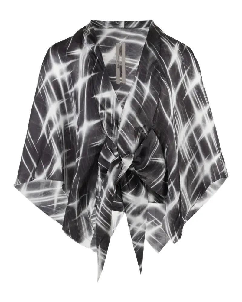 Rick Owens Half Moon Oberteil - Schwarz Schwarz