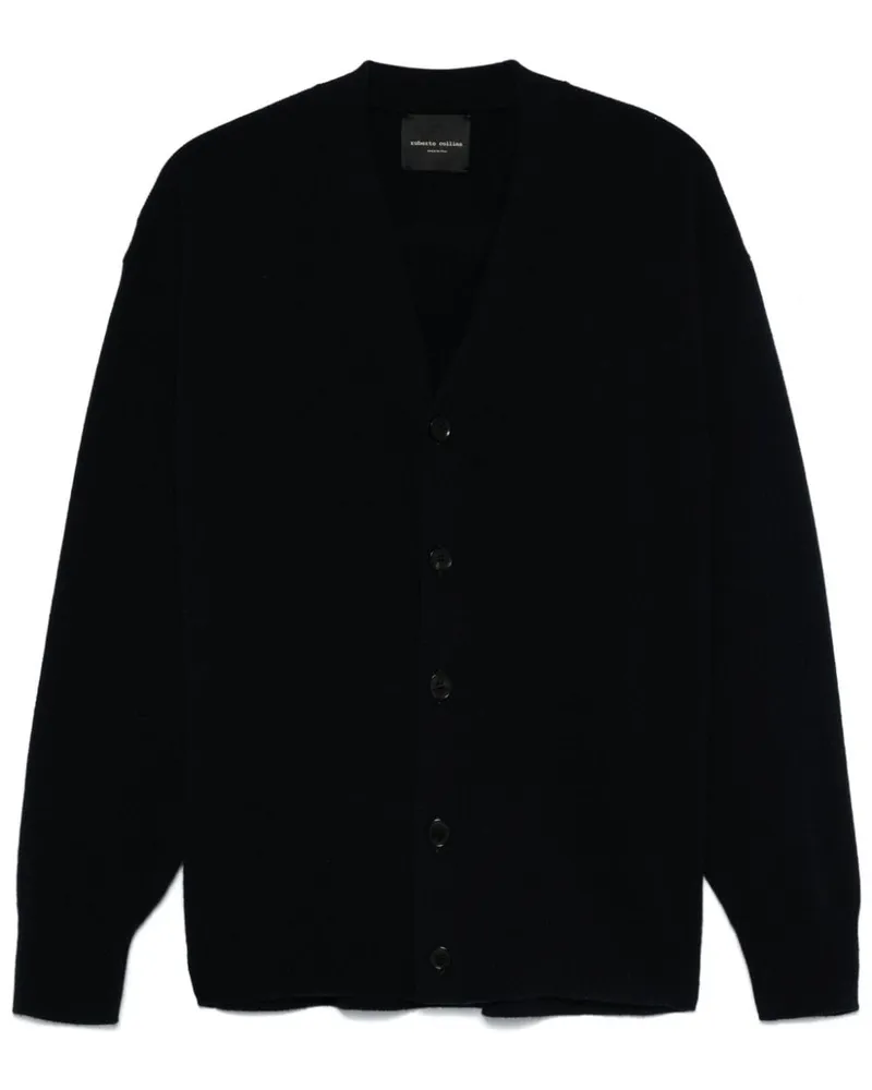 Roberto Collina Cardigan mit V-Ausschnitt - Blau Blau
