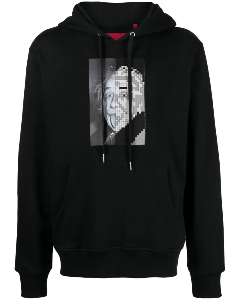 Mostly Heard Rarely Seen Hoodie mit Silly Theory-Print Schwarz