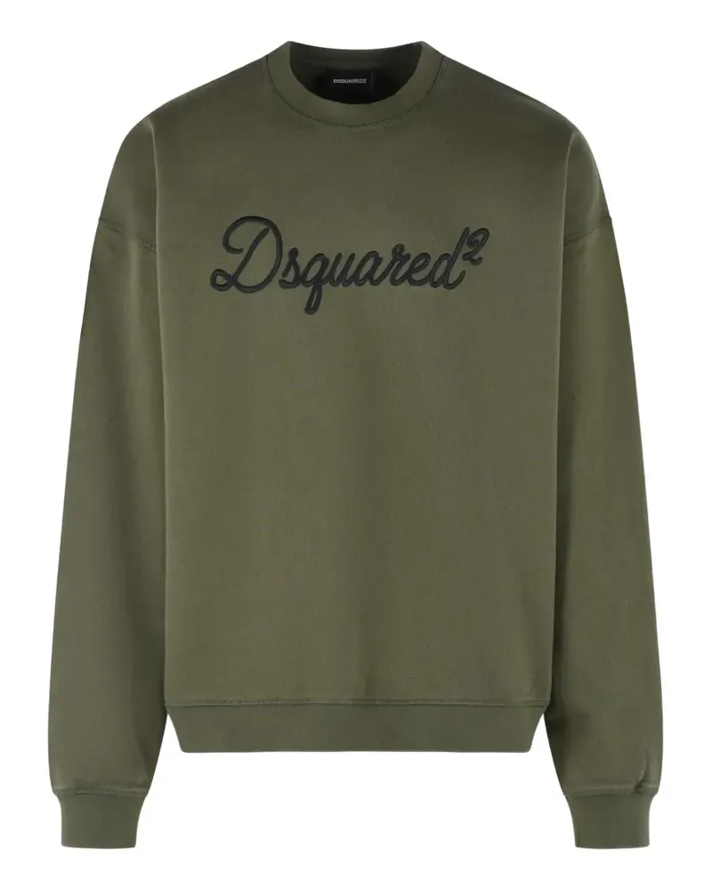 Dsquared2 logo-detail cotton sweatshirt - Grün Grün