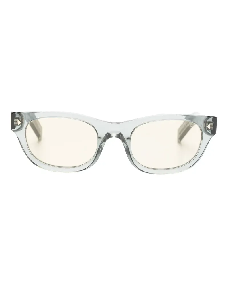 Prada Sonnenbrille mit eckigem Gestell - Grau Grau