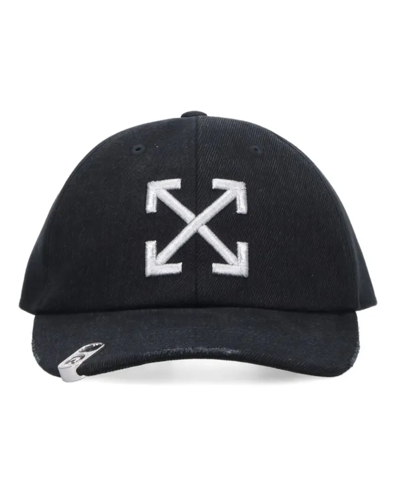 OFF-WHITE Baseballkappe mit Logo - Schwarz Schwarz