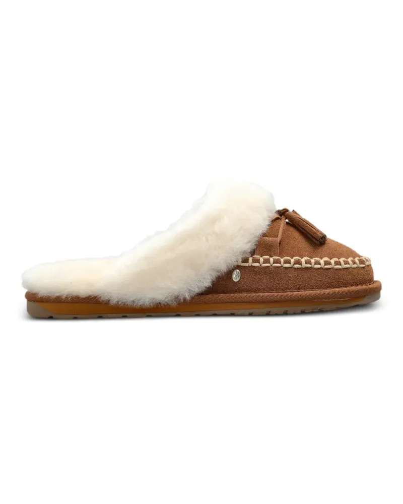 EMU Tahnee Slipper mit Shearling-Besatz - Braun Braun