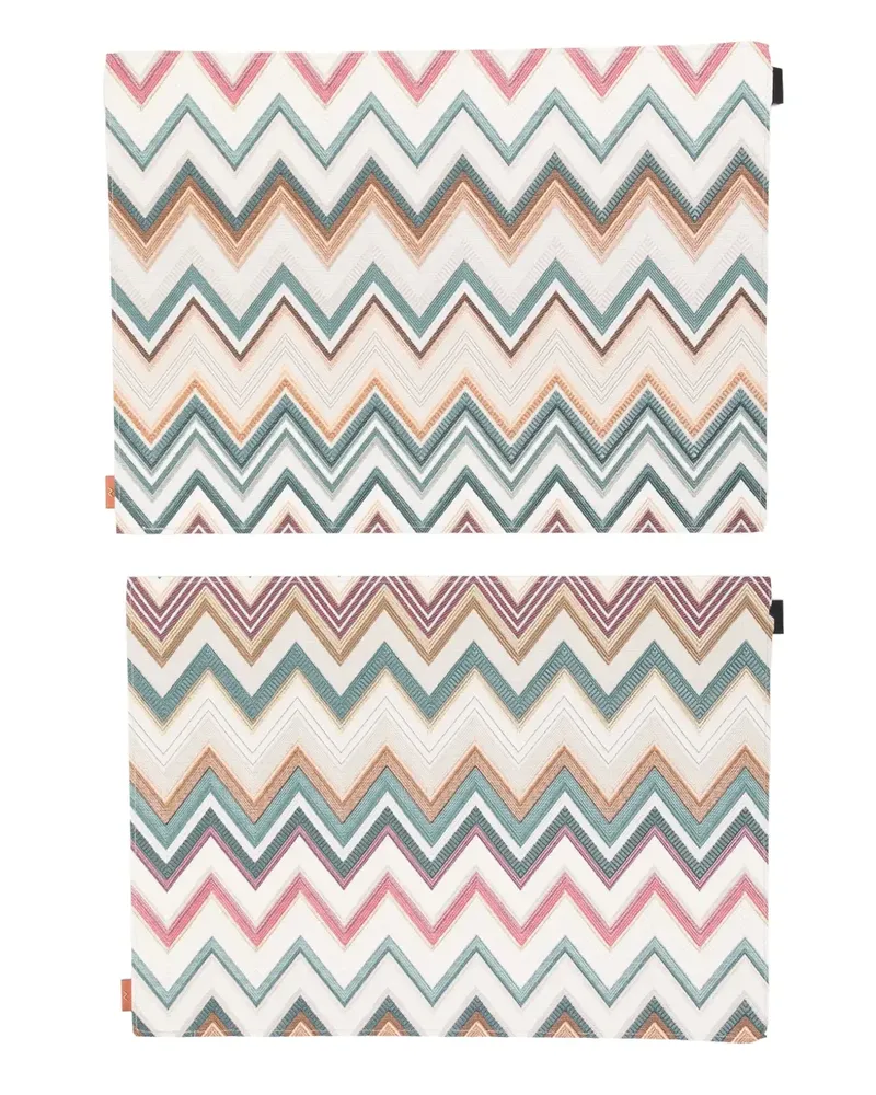 Missoni Home Tischsets mit Zickzackmuster (2er-Set) - Nude Nude