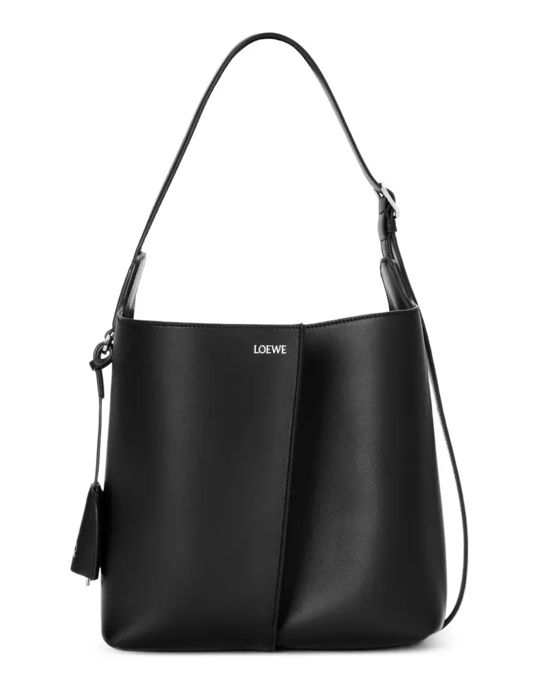 Loewe Mittelgroße Bilbao Schultertasche - Schwarz Schwarz