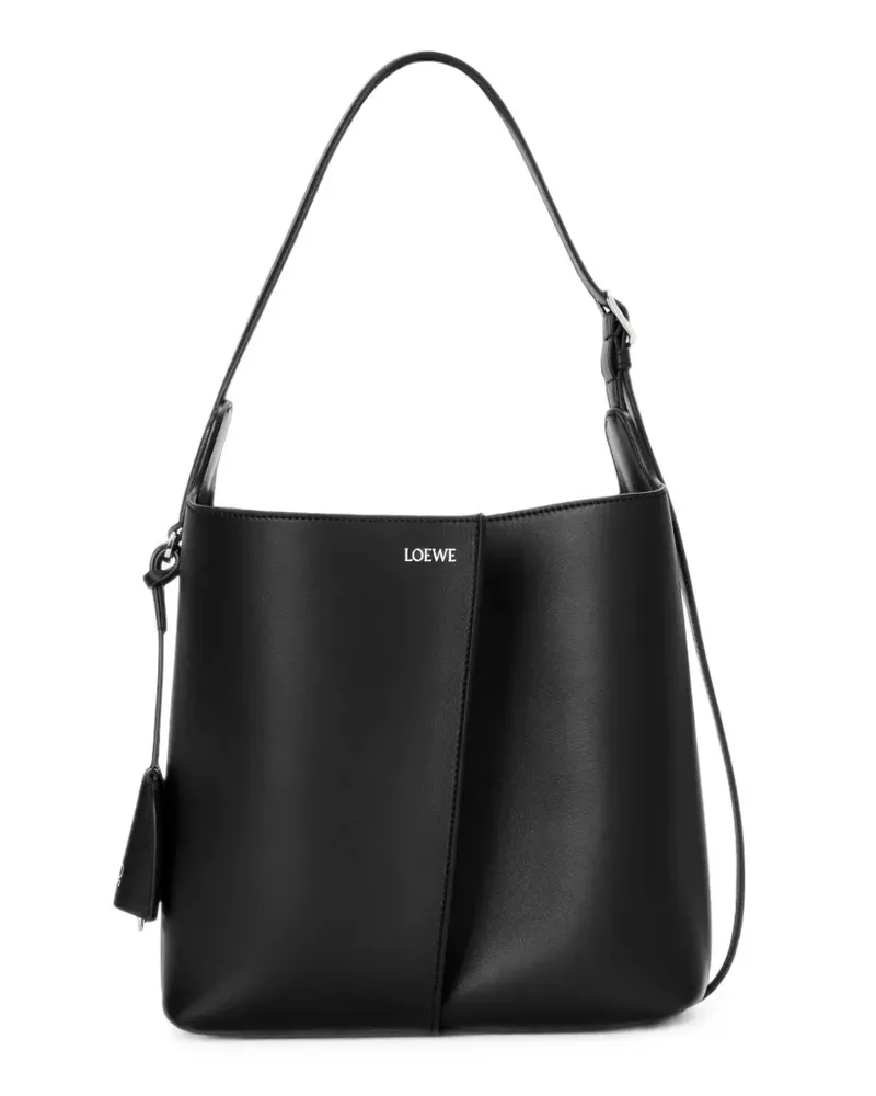 Loewe Mittelgroße Bilbao Schultertasche - Schwarz Schwarz