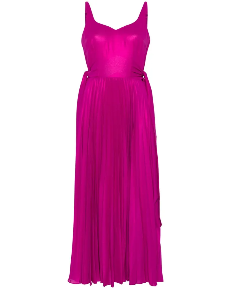 Parlor Maxikleid im Metallic-Look - Rosa Rosa