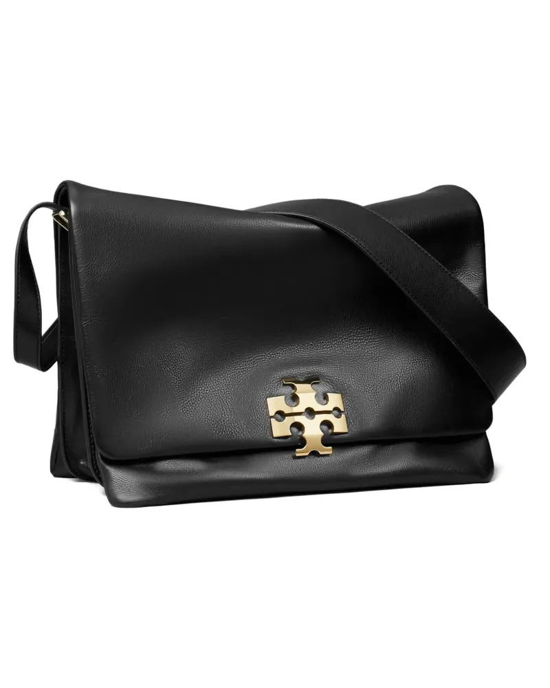 Tory Burch Charlie Schultertasche mit Logo - Schwarz Schwarz