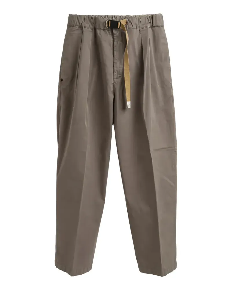 PLAN C belted pleated trousers - Grau Grau