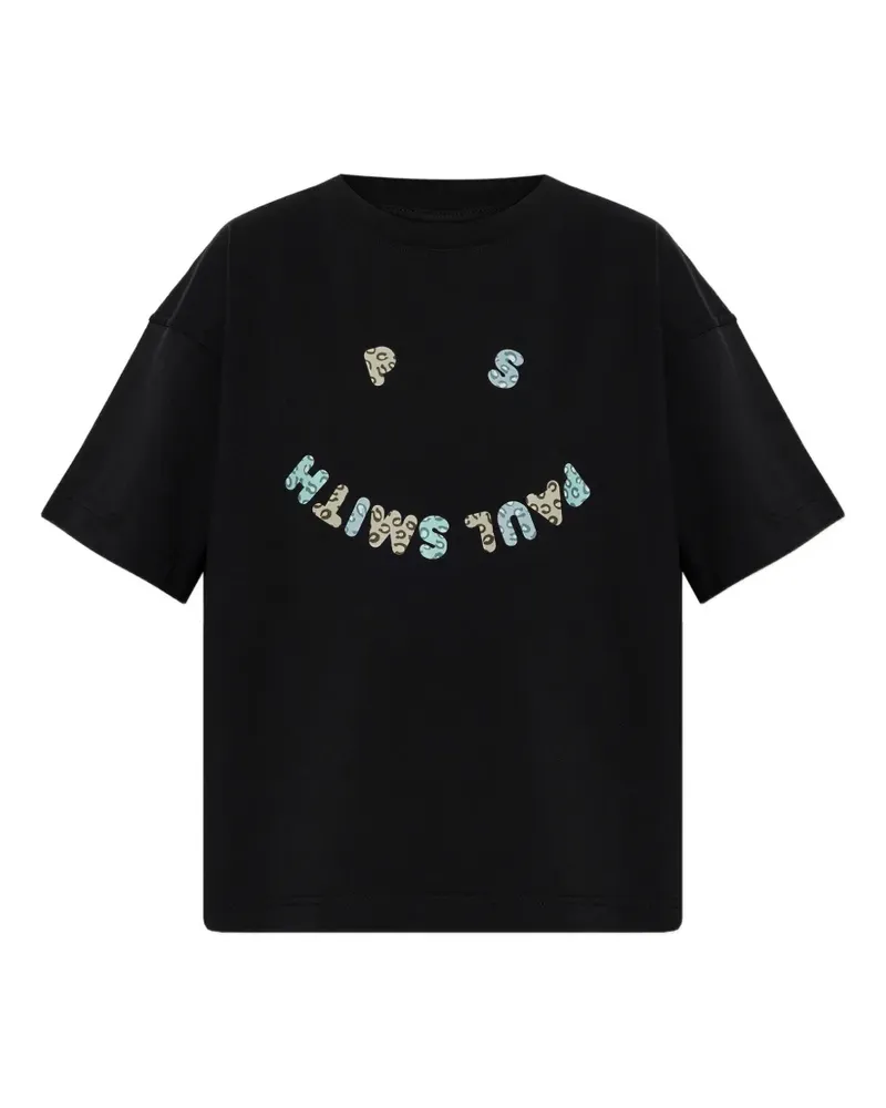Paul Smith T-Shirt mit Smiley-Print - Schwarz Schwarz