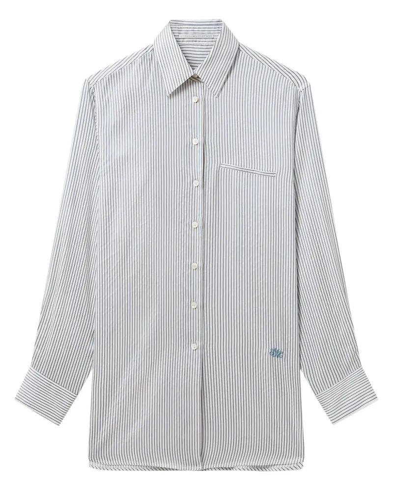 Stella McCartney Gestreiftes Hemd - Blau Blau