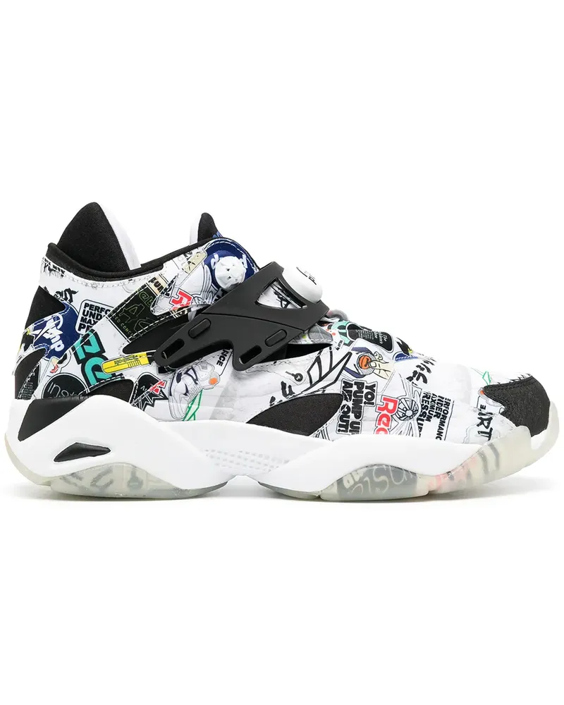 Reebok Sneakers mit Graffiti-Print - Weiß Weiß