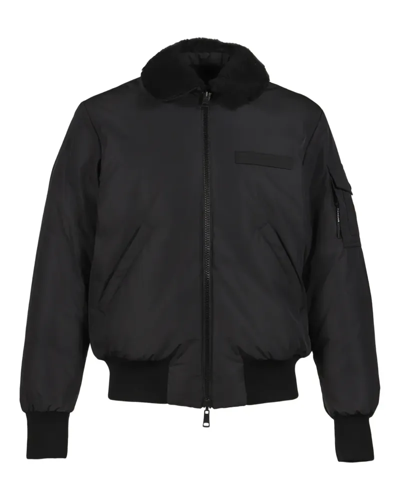 Moncler Bomberjacke mit Kragendetail - Schwarz Schwarz