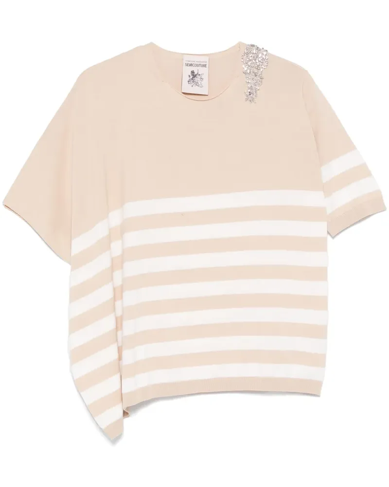 Semicouture Antoine T-Shirt - Nude Nude
