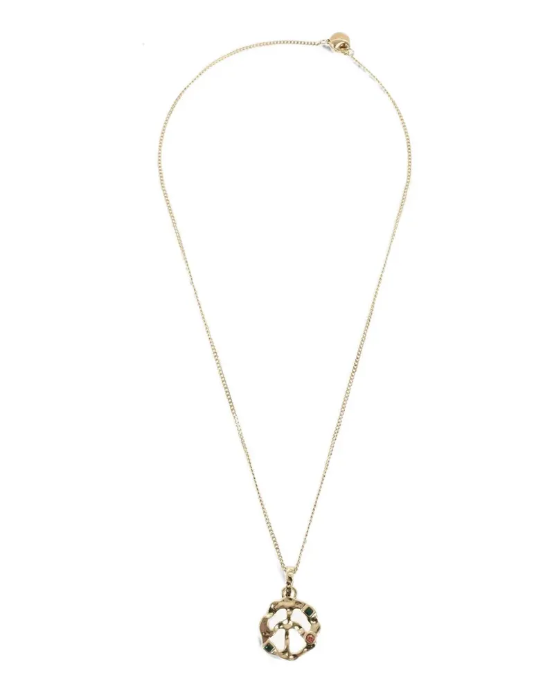 Palm Angels Peace embellishments pendant - Gold Gold