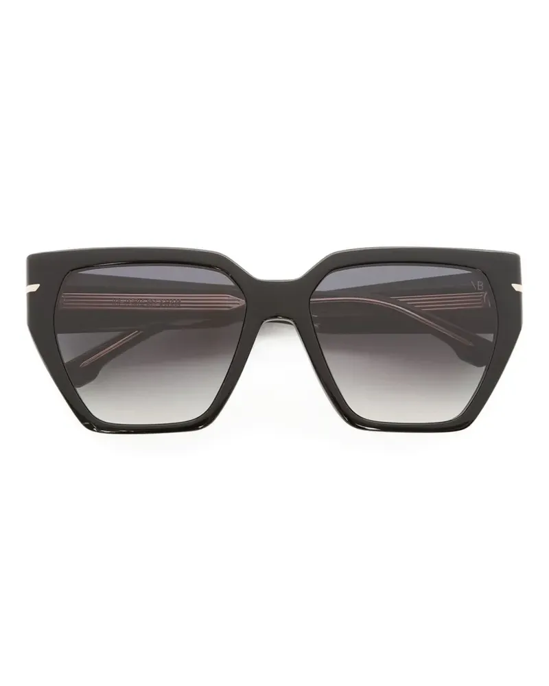 Victoria Beckham geometric-frame sunglasses - Schwarz Schwarz