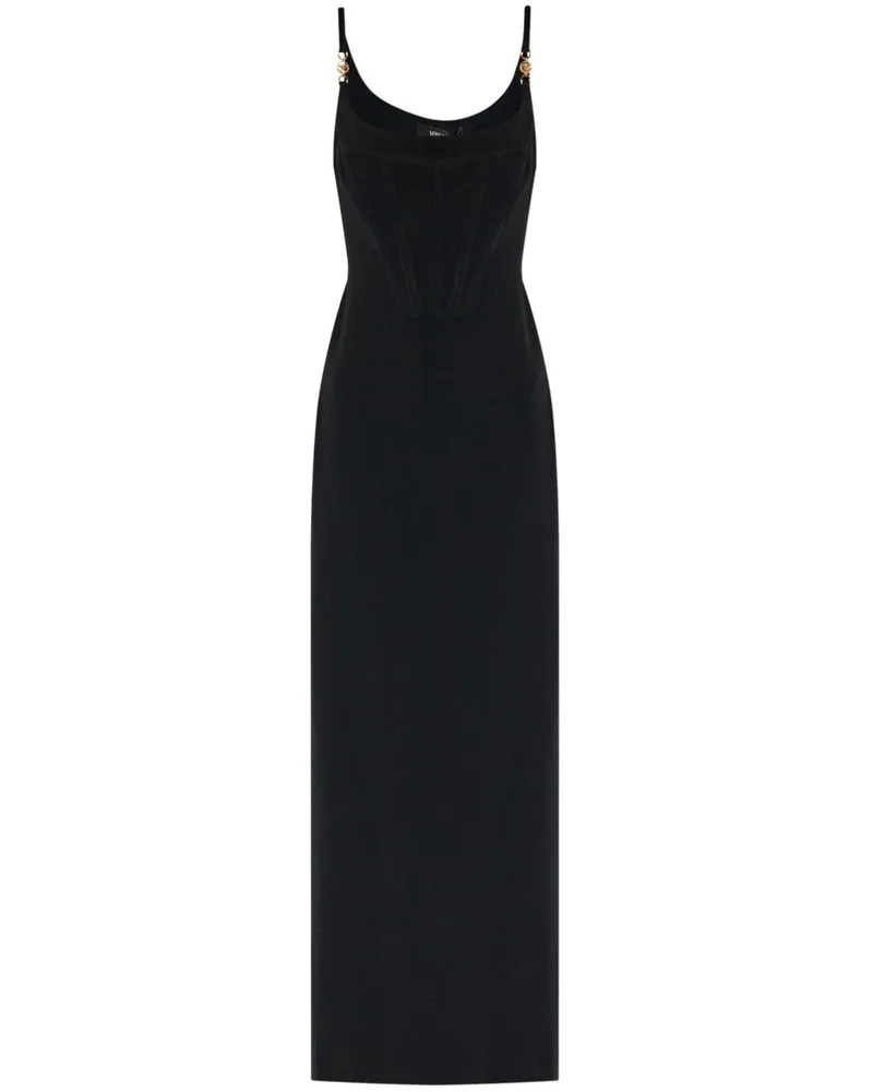 Versace Medusa '95 Maxikleid mit Corsage - Schwarz Schwarz