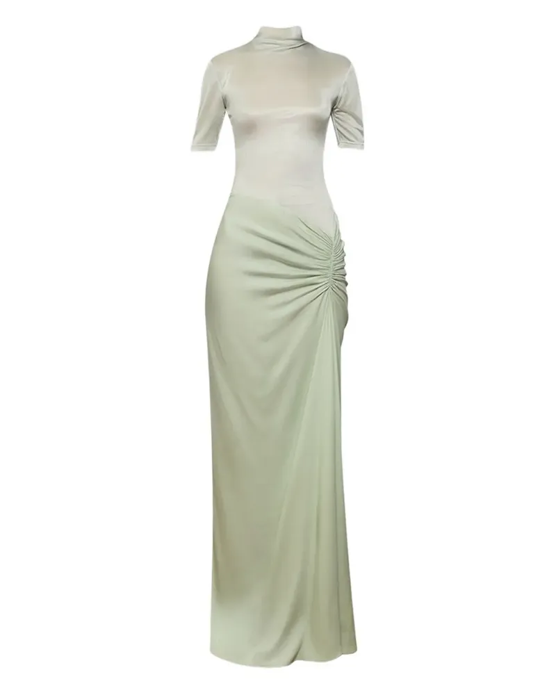 Christopher Esber Fusion Maxikleid mit Raffungen - Grün Grün