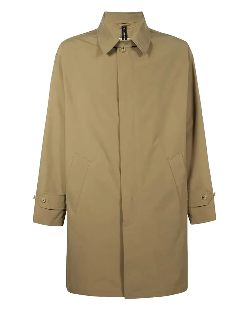 MACKINTOSH logo-button trench coat - Braun Braun