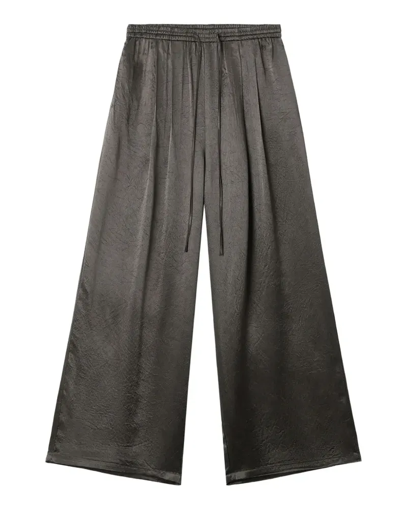 b+ab drawstring-waist wide-leg track pants - Grau Grau
