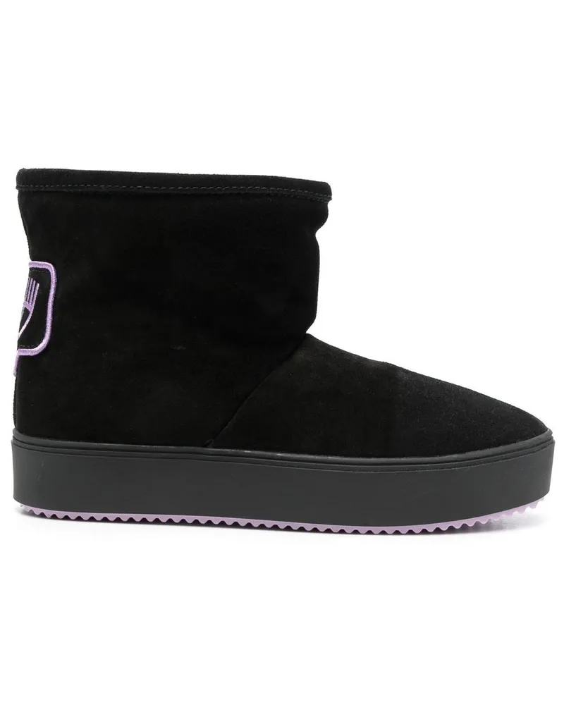 Chiara Ferragni Stiefeletten aus Wildleder - Schwarz Schwarz