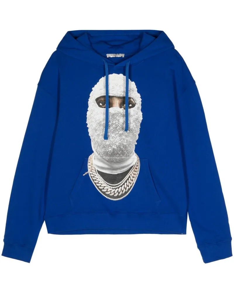 IH NOM UH NIT Mask Future Hoodie Blau