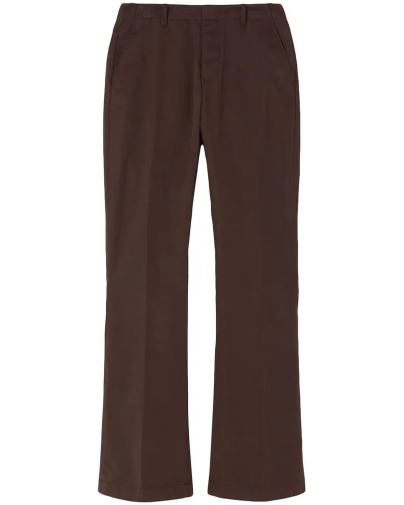 RE/DONE Ausgestellte Hose - Braun Braun