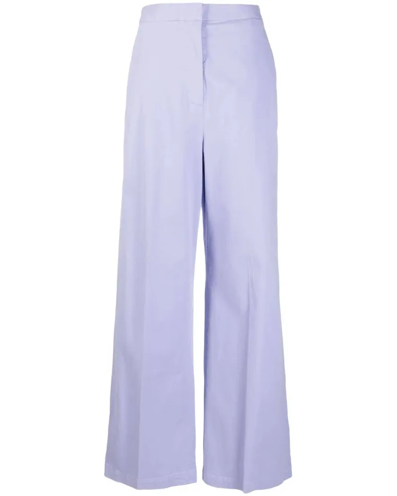 Fabiana Filippi Ausgestellte High-Waist-Hose - Violett Violett