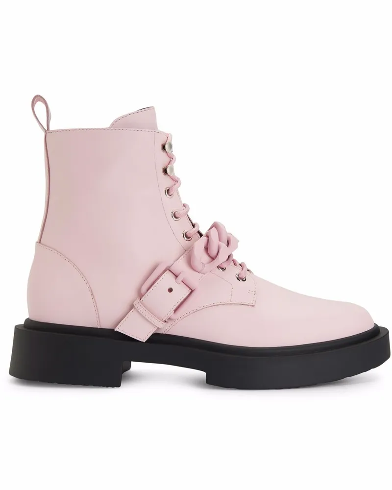 Giuseppe Zanotti Adric Stiefel mit Kettendetail - Rosa Rosa