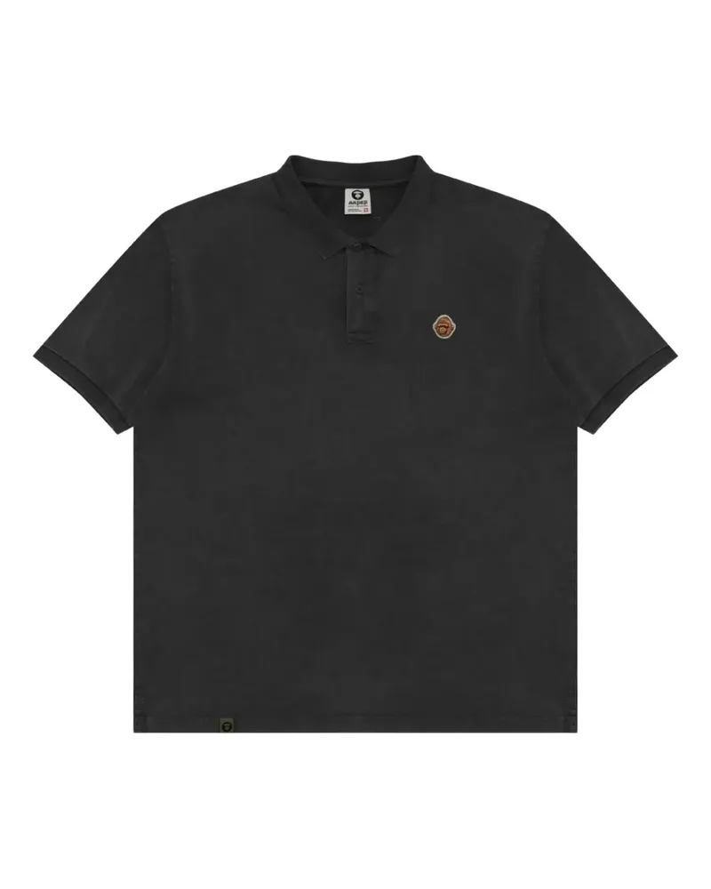 BAPE appliqué polo shirt - Grau Grau
