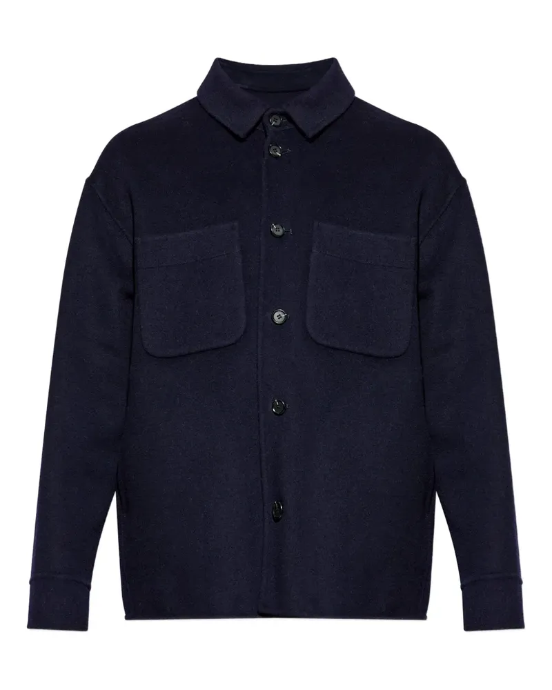 ADD pocket button overshirt - Blau Blau