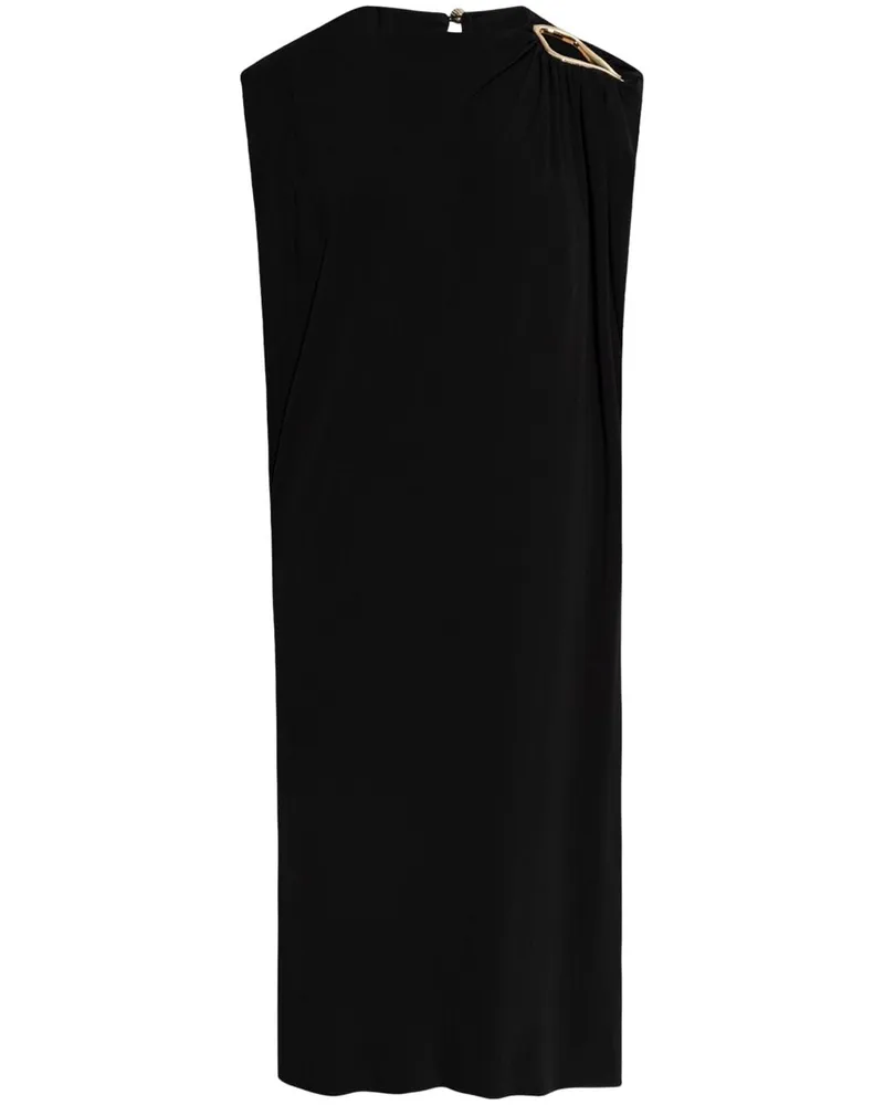 Lanvin Ärmelloses Midikleid - Schwarz Schwarz