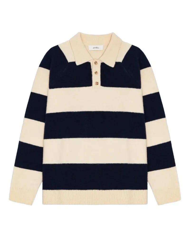 LES DEUX striped long-sleeve sweater - Nude Nude