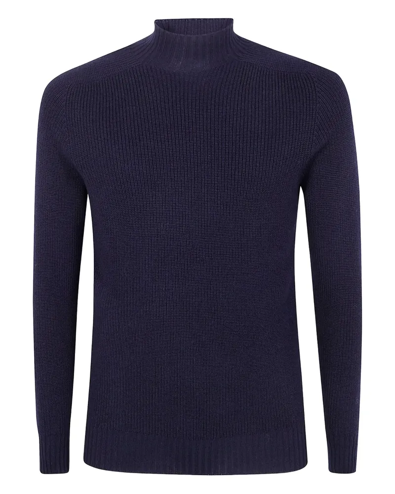 Gran Sasso Gerippter Pullover - Blau Blau