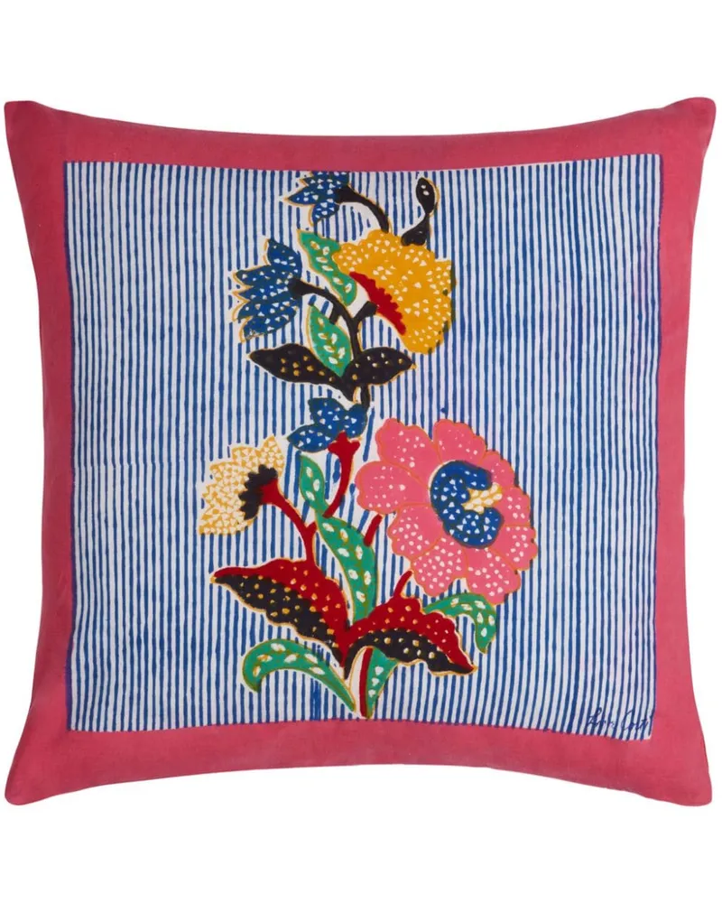 Lisa Corti Indonesisches Kissen 45cm x 45cm - Rosa Rosa