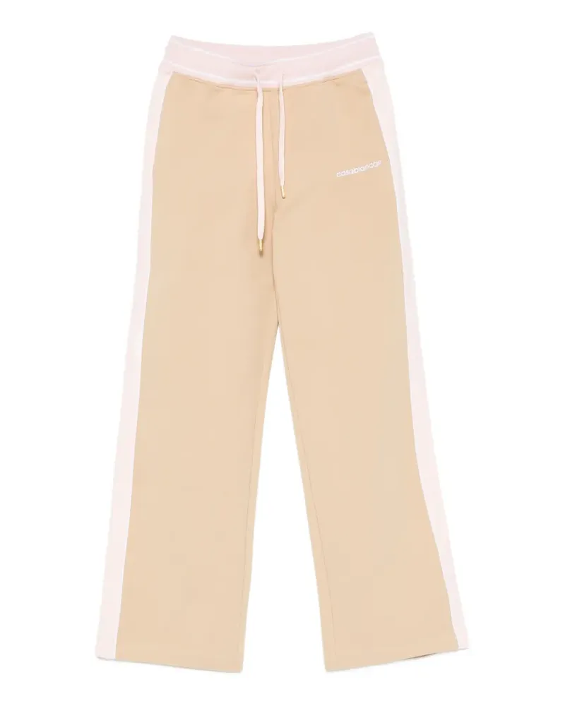 Casablanca Paris Punto side-stripe drawstring track pants - Nude Nude